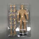 Fremego 1/12 Scale Male Action Figure,6inch Super Flexible Strong Muscular Figure Miniature Figures Body Doll with Interchangeable Hands and Accessories Collection (Pale Skin)