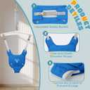 Baby Jumper with Stand, Baby Jumpers and Bouncers, Baby Exerciser Suitable for 6-24 Months, Easy to Assemble & Store Jumper for Baby (Blue)