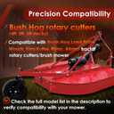 63740 Tailwheel Caster Fork Fits Bush Hog Rotary Cutter 4ft 5ft 6ft Decks, Compatible with Brush Hog, Land Pride, Woods, King Kutter, Rhino, Alamo, Tractor Rotary Cutters/Brush Mower Heavy Duty Steel