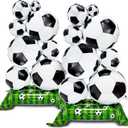 Giant Self Standing Soccer Ball Balloons 2 Pcs 3.5 ft Soccer Party Balloon Decorations World Cup Balloon Decor Sports Football Ball Fans Birthday Party Decoration Supplie