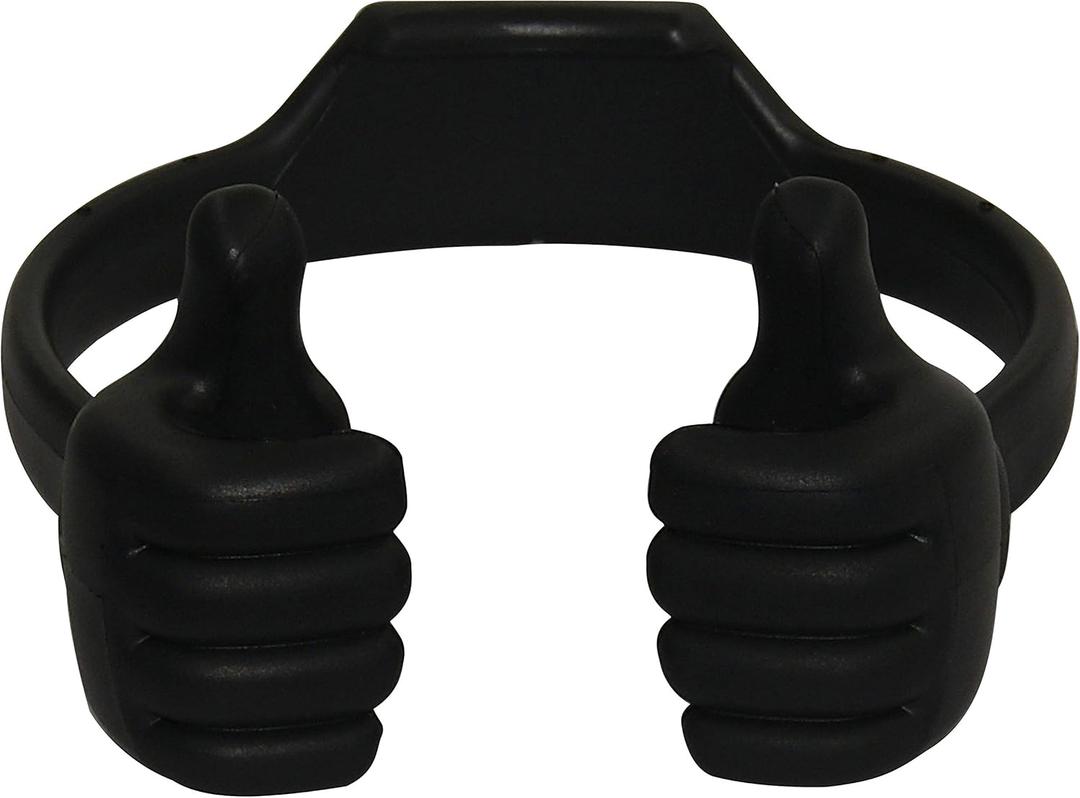 Honsky Thumbs-up Cell Phone Stand Holder, Tablet Stand Cradle for Desk Desktop Smartphone Cellphone Mobile Phone Tablets  Universal Adjustable Flexible, Black