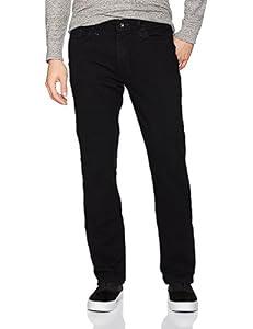 Nautica Men's Straight Fit Jean Pant Pants, Black Ink wash, 40W 32L