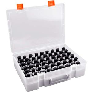 ALCYON Universal Nail Polish Holder & Organizer Contains 54 Bottles for Gellen, for Beetles, for Sally Hansen, for OPI, for Essie and Other Fingernail Polish (ONLY A CASE)-Clear (White)