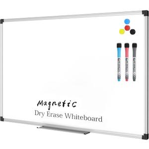 XBoard Magnetic Dry Erase Board/Whiteboard, 36 X 24 Inches Double Sided White Board, Silver Aluminium Frame