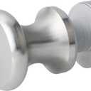 Alise Shower Glass Door Handle,Sliding Shower Doors Knob,Single Side Pull Hardware Replacement Parts,Solid SUS304 Stainless Steel Knobs,Brushed Nickel XLS200DB-LS