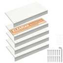 Wire Shelf Covers, Wire Rack Covers for Pantry 28"Wx12"D Wooden 5pcs White