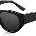 ZENOTTIC Polarized Sunglasses Women Trendy: Classic Sun Glasses Ladies Cateye Frame - Retro Cute Shades UV400 Protection