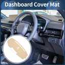 Dashboard Cover Dash Cover Mat Carpet for Honda CRV 2017-2022 Polyester Beige