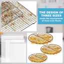 3 x Oven Rack Cleaner Bags Kit Heavy Duty Reusable Oven Rack Soaking Cleaner Bags in 3 Sizes with Gloves Steel Wool Sponges Cleaning Cloths for Deep Degreasing Household Maintenance