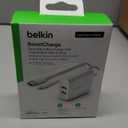 Belkin 24W Dual Port USB Wall Charger - Lightning Cable Included - iPhone Charger Fast Charging - USB Charger Block for Power Bank, iPhone 14, iPhone 13, iPhone 12, iPhone 11, iPad Pro, Samsung & more