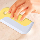 2 Pack Small Squeegees, Squeegee for Shower Glass, Car Window Squeegee, Glass Squeegee. Grey, Yellow, Blue for Home Kitchen, Countertop, Auto Windows, and Bathroom Mirrors