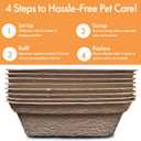 Disposable Litter Boxes (Brown, Large 8-Pack)