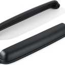 khtumeware 10 Pack Matte Black Cup Pulls 6 Inch Center to Center - Cabinet & Drawer Handles for Kitchen Hardware