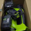 Leaf Blower, Electric Cordless Leaf Blower with 2 Batteries and Charger, 2 Speed Mode, Lightweight Leaf Blowers for Blowing Leaves, Patio Cleaning, Lawn Care and Dust