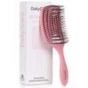 Detangling Brush, Dry and Wet Vented Detangler Hair Brush for Women and Men, Professional Paddle Curved Styling Hairbrush for Wet/Dry/Curly/Thick/Long/Damaged Hair, Pink