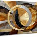 Abstract Geometric Wall Art Black Grey Gold Wall Decor Abstract Neutral Picture Living Room Modern Home Office Decor Boho Mid Century Modern Painting Poster Artwork Decorations 20x40