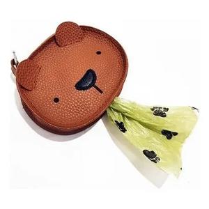 3 x Durable Fauz Leather Dog Poop Bag Dispenser With O Ring