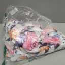 Floral Baby Carseat Cover Girls, Pea Pod Infant Car Seat Covers Canopy for Newborn with 2 Layers Windows of Breathable Mesh/Fabric, Lightweight Polyester/Minky Dot Backing, Snug Fit Most Baby Car Seat (Single Zipper)