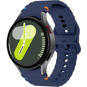 Sport Band Compatible with Samsung Galaxy Watch Ultra 47mm (2024/2025) Silicone Sport Band for Galaxy Watch 8 7 6 5 4 44mm 40mm / 8 Classic 46mm / 6 Classic 47mm 43mm/ 5 Pro 45mm