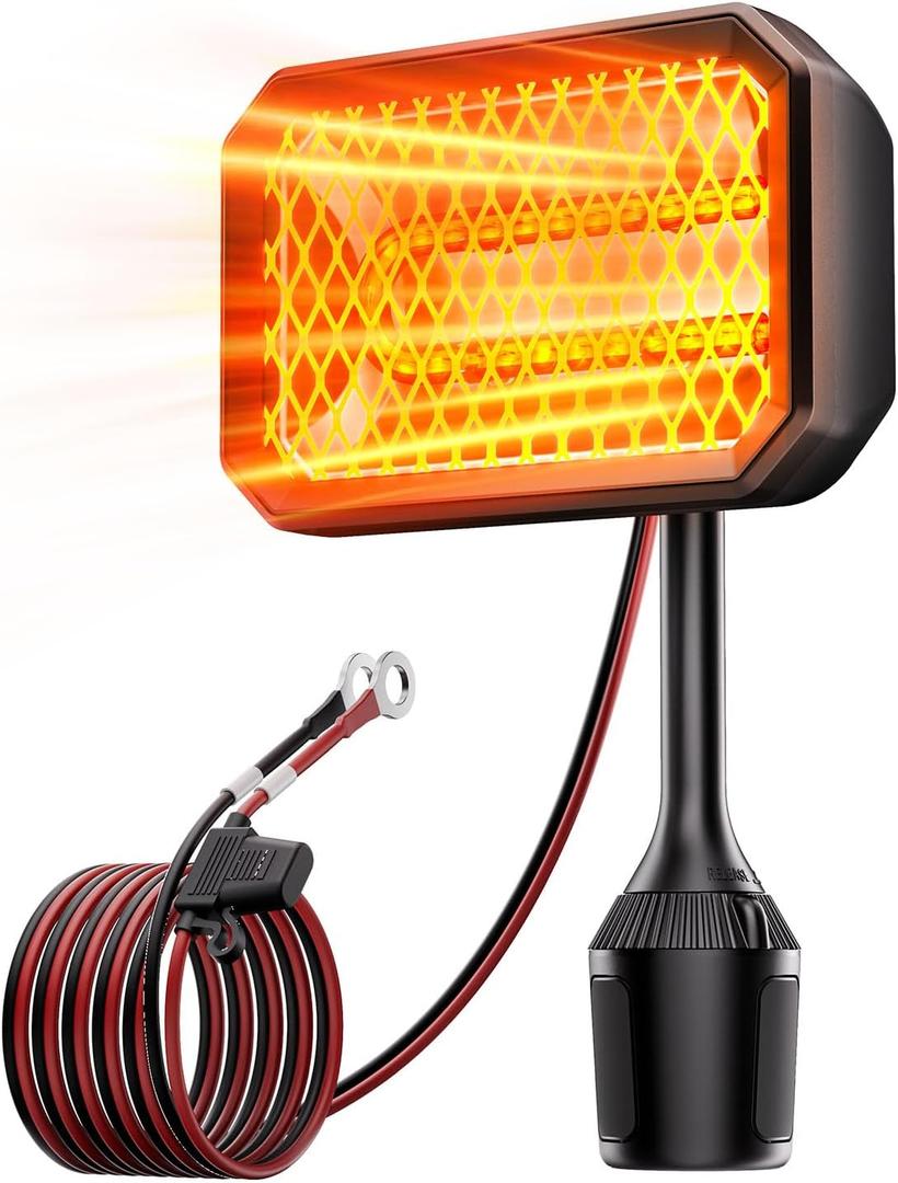 Golf Cart Heater, Battery Operated Heater for Golf Cart Accessories, 48V Electric Heaters, 400W Safe & Quiet Carbon Fiber Heating, Compatible with Club Car/Yamaha/EZGO