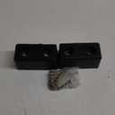 2 Pack Buffers USA Molded Rubber Bumper Block Dock Buffer 6x3x3 for Chassis/Trailers/Truck/Flatbed/Reefer with Steel Washer (4502-1276)