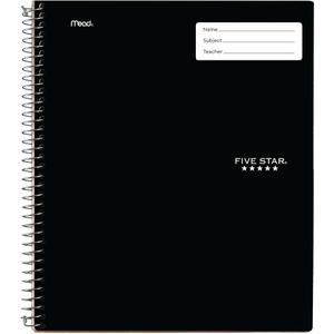 Five Star Interactive Notebook, 1-Subject, Medium/College Rule, Green Cover, (100) 11 x 8.5 Sheets. 3 Set