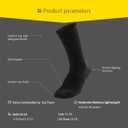 SOX TOWN Unisex Cushioned Crew Training Athletic Socks Men & Women with Combed Cotton Moisture Wicking Breathable Performance (Black, L)