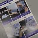 8.5x11 Acrylic Sign Holder 3 Pack Vertical Clear Table Menu Signs Holder