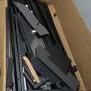 Pamray 64 Inch L Shaped Gaming Desk with Power Outlets and Led Lights, Large Corner Computer Desk with Monitor Stand and Pegboard, PC Table for Home Office and Bedroom, Black