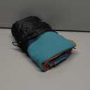 Eunzel Hot Yoga Towel - Microfiber Non Slip Yoga Mat Towel with Grip Dot Sweat Absorbent Towel for Hot Yoga, Pilates and Fitness 72" x 24", Dark Cyan/Orange