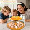 18 Egg Incubators for Hatching Eggs, Egg Incubator Incubator with Automatic Turning and Humidity Control, Auto Water Replenishment, 2 Size Trays, Air Vent, for Chicken Duck Quail Goose Eggs