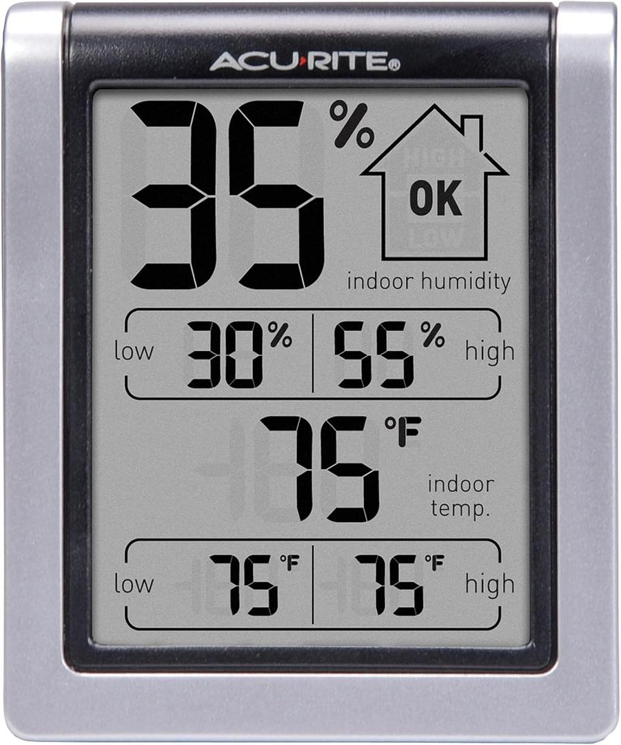 AcuRite Wireless Digital Indoor Thermometer and Hygrometer Monitor for Indoor Temperature and Humidity Measurements (00613) (Classic)