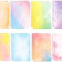 Stationary Paper 48 Pack of Watercolor Letter Writing Paper, Decorative Printer Stationery Sheets with Assorted Designs - Double-sided Printing - 8.5 x 11 Inch