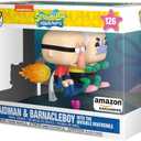 Funko POP Rides Deluxe: Spongebob Squarepants - Mermaid Man & Barnacle Boy with Invisible Car - Collectable Vinyl Figure - Gift Idea - Official Merchandise