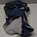 SUNFURA Dog Jacket, Large Dog Coat with Harness Built in, Warm Pet Winter Jacket Zippered Snow Coat with Furry Collar, Waterproof Fleece Snowsuit for French Bulldog, Navy Blue L