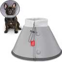 Agape Soft Dog Cone Collar Alternative After Surgery for Small Dogs and Cats (Gray (Small Dogs Cone), M-Long (Neck:9"-13"))