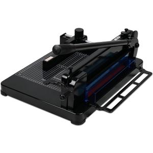 Vagbstu Guillotine Paper Cutter Heavy Duty 400 Sheet Capacity,Solid Steel with HSS Blade,Industrial Commercial Trimmer for Office,School,Print Shop,Safety Lock & Clear Grids (A4-12'' Paper Cutter)