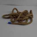 GOTHINK Tug of War Rope with Flag for Kids and Adults - Soft Natural Jute Fiber Rope for Field Day Team Building Party Game Camping Backyard Outdoor Games 20ft Long,Brown
