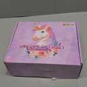 Unicorns Gifts for Girls 5 6 7 8 9 10+ Years Old, Kids Toys Set for Teens Girls Birthday Gifts Christmas, Unicorn Toys with Light Up Soft Plush Star Pillow, Diary Notebook, Headband, Water Bottle