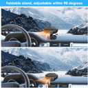 Car Heater Portable Car Heater Auto Heater Auto Portable Heater Plug Into Cigarette Lighter 2 in 1 Heating & Cooling Fan 12V 150W Car Heater 360Rotatable Windshield Defrost Defogger for Cars (Black)