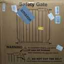 Baby Gate Extra Wide Fits 62.2"-71.65" Inch Opening - Dog Pet Gate for Doorways Stairs No Drilling Pressure Mounted - Large Child Safety Indoor Outdoor White