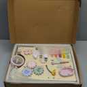 Wooden Baby Walker, Baby Push Walker, Push Walker Toys for Babies Learning to Walk & Sit-to-Stand, with Montessori Sensory Toy & Activity Center for Girls Boys