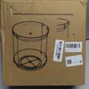 2-Tier Clear Lazy Susan Turntable Organizer,9,5" Rotating Spice Rack For kitchen Cabinet