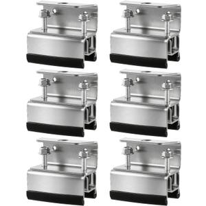 Roof Rack Mounting Brackets Kit, 304 Stainless Steel Van Roof Mount System, Compatible with ProMaster Boxer Jumper Ducato, Universal Roof Rack and Solar Panel Mounting Accessories, 6 Pcs
