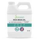 Rice BRAN Oil Cold Pressed Unrefined | Carrier for Essential Oils, Face, Skin, Hair Moisturizer, Soap Making | (32 OZ)