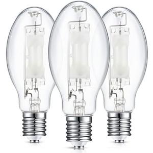 Rossesay 3 Pcs 400 Watt Lighting Metal Halide Lamp MH400/U/MOG 36000 Lumen 4000K Outdoor Light Bulb 12, 000 Hour Span Life Mogul Base (E39) ED28 High Intensity Discharge Metal Halide Bulb(400 Watt)