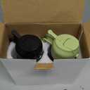 CXINYI - 16 Oz/470 Ml Olive Oil Dispenser for Kitchen with Stickers - 2 in 1 Olive Oil Sprayer for Cooking, Air Fryer, and Salad, Black&Green (Light-Proof Kitchen Gadget)