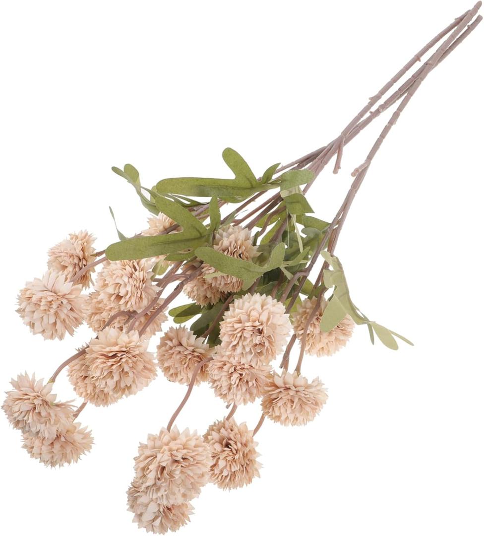 PRETYZOOM Elegant Artificial Dandelion Ornaments 4pcs Simulated Flowers for Home Office Decor