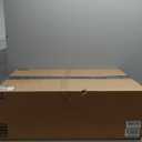 Mind Reader Slim Laundry Hamper with Lid, 40L Clothes Basket, Premium Wicker Design, Plastic, Black