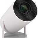 Mini Projector, Support 4K 1080P Portable Projector with Dual Band WIFI6 5G Wireless 5.2 Bluetooth Android 11, 160 ANSI Lumens, 180° Rotatable, Auto Keystone Correction, 35"-130" Screen Video Projector